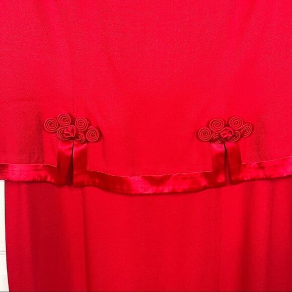 Jessica Howard Red Maxi Dress Sz 12 Vintage Nordstrom NWT - Picture 7 of 15